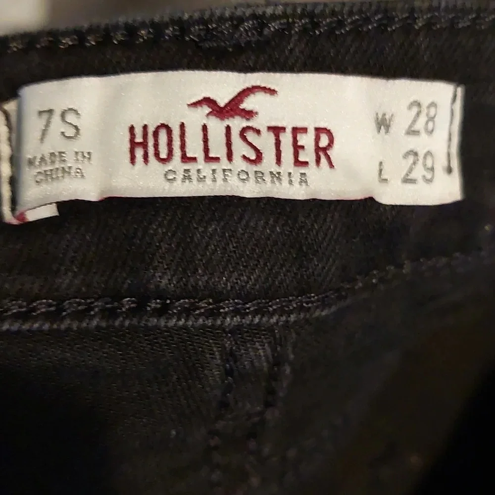 Hollister Vintage Y2K Classic low- rise black skinny jeans size 7 28/29 Low Rise